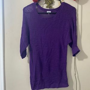 purple mesh top xs size and blue S top
